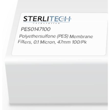 STERLITECH Polyethersulfone (PES) Membrane Filters, 0.1 Micron, 47mm, PK100 PES0147100